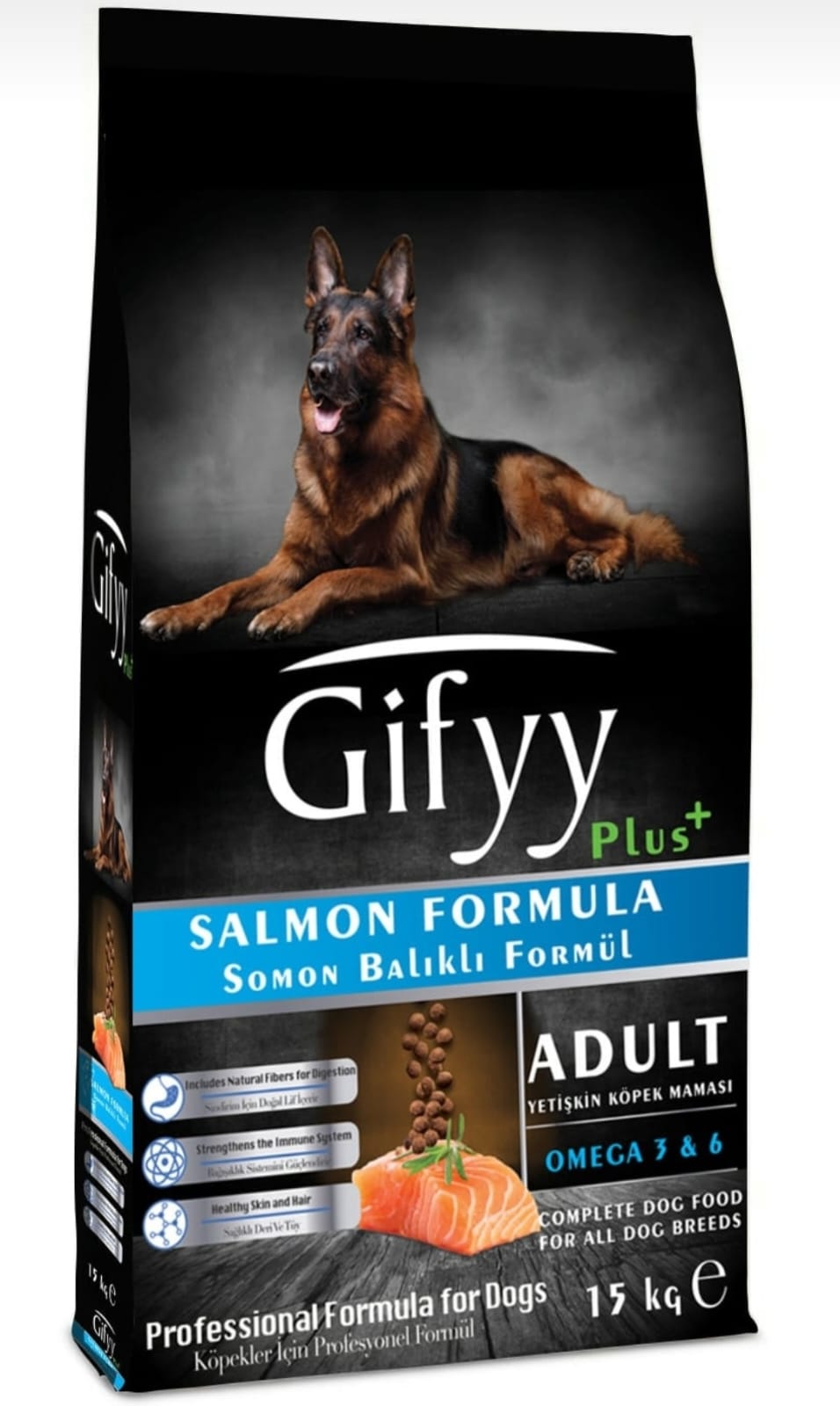 Gifyy Somonlu 15 Kg Köpek Maması Premium Kalite
